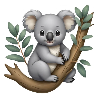 Koala in tree sticker