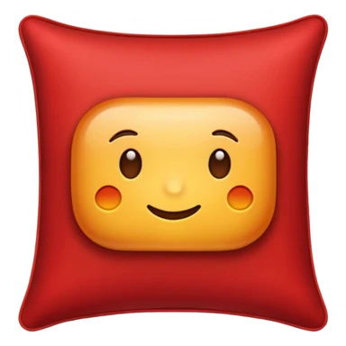 luxury red pillow sticker