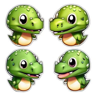 cute dino sticker