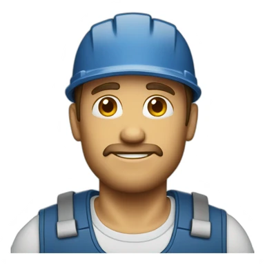 blue collar worker sticker