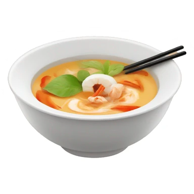 tom yam soup with coconut milk sticker