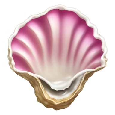 Pink opened oyster sticker