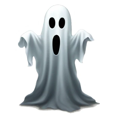 ghost in a dark hallway sticker