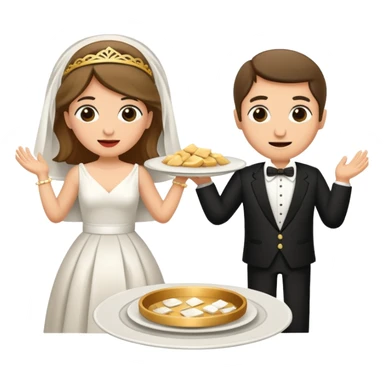 greek wedding breaking plates sticker