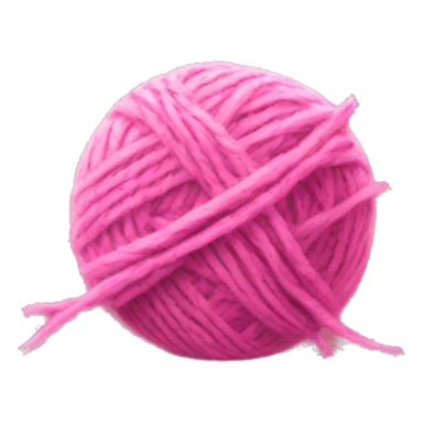 Pink ball of wool sticker