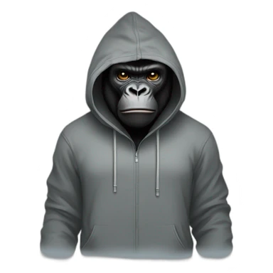 Gorilla in a hoodie hacker sticker