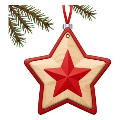 scandi style christmas ornament  sticker