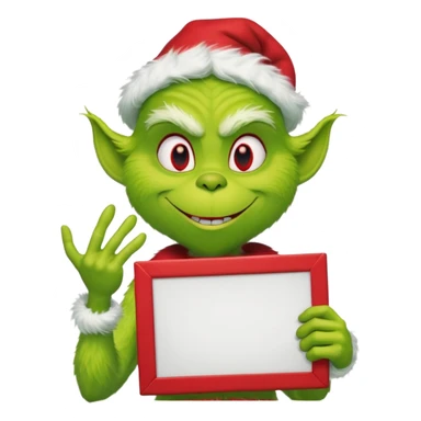 The Grinch with  max sticker