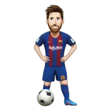 Messi free kick  sticker