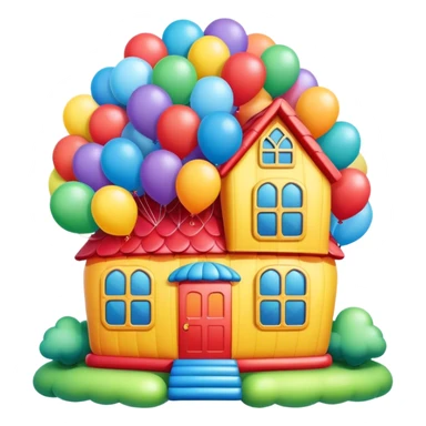 Giant balloon house sticker