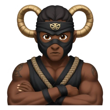🥷🏾 usando este emoji crea otros que tengan los simbolos del zodiaco sticker