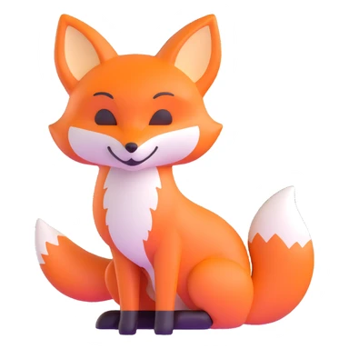 crazy fox sticker