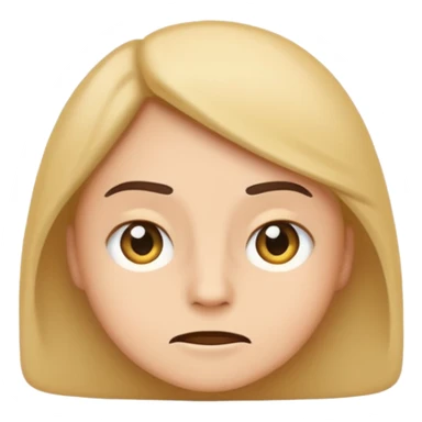 Generate a sarcastic emoji or sticker in a minimal flat-design style.  
The emoji should display a confident “nah, not today” attitude:  
- raised eyebrow  
- slight smirk  
- subtle eye-roll or side glance   sticker