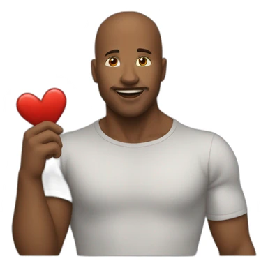 mains tendues avec un coeur sticker