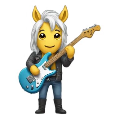 licorn guitarist sticker