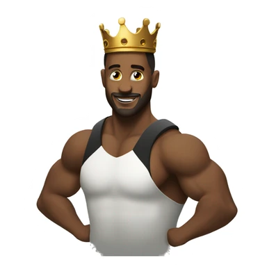 King practicing Crossfit sticker