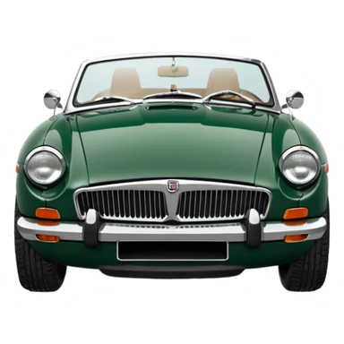 1977 Mgb roadster British racing green chrome bumper buiscit interior sticker