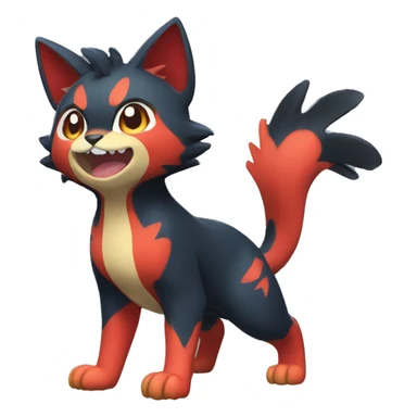  Quilava-Litten full body sticker