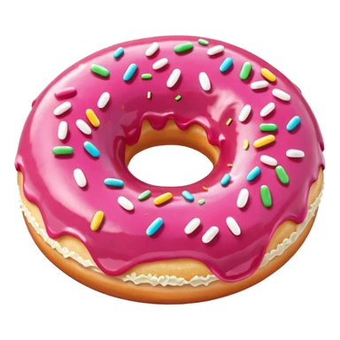 Pink Glazed Donut sticker