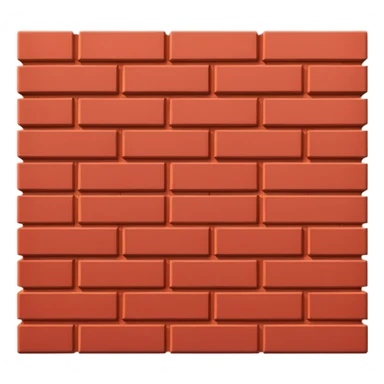 row of bricks forming stacked wall sticker