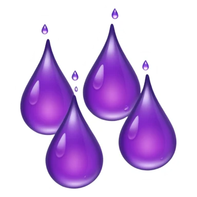 3 purple Drops with kool aids signature color, Juicy , no face just like the dorps 💦 sticker