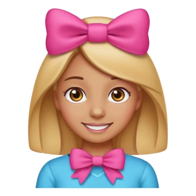 A baddie girl giving cute vibes but don't make it look like more of a human emoji more of a emoji a regular emoji sticker