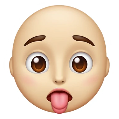 heart eyes with toung out sticker