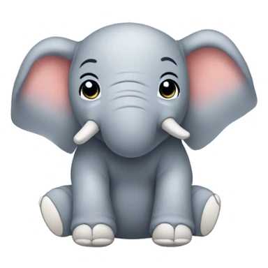 elephant in a nappy sticker