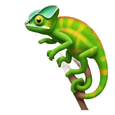 Camouflage chameleon  sticker
