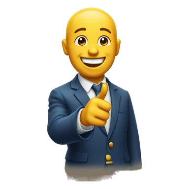 Pointing an laughing emoji sticker
