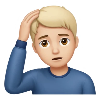 Scratch head confused  sticker