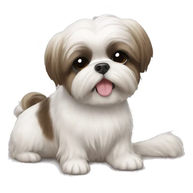 shihtzu belly rub sticker