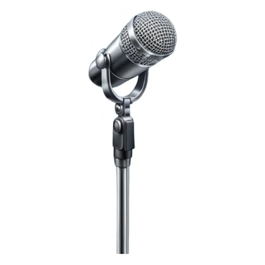 stage spotlight shining on a microphone sticker