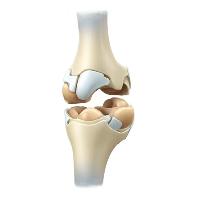 The presence in which one has resembling the surgical modification of the patella part of the body sticker
