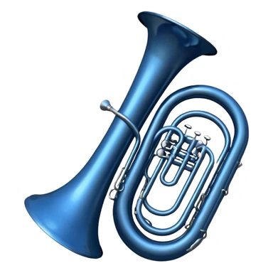 tuba redonda azul escura sticker