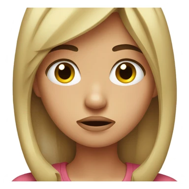 Annoyed girl sticker