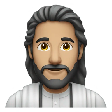 a man from saudi arabia, with a sky background sticker