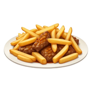 Carne con papas fritas sticker