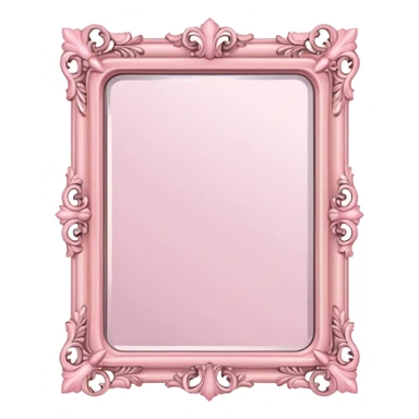 Soft pink mirror sticker