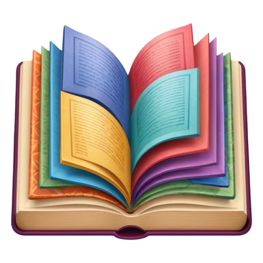 an open book with wallpaper samples. sticker