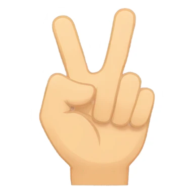The Okay hand sign, 3 fingers up facing down and forward, 2 making a circle,  sticker