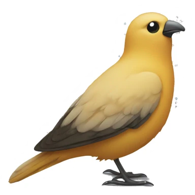 bird crashes calendar sticker