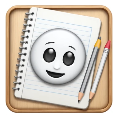 sketchbook with pencil
 sticker