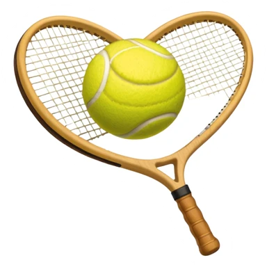 tennis ball and racket sticker