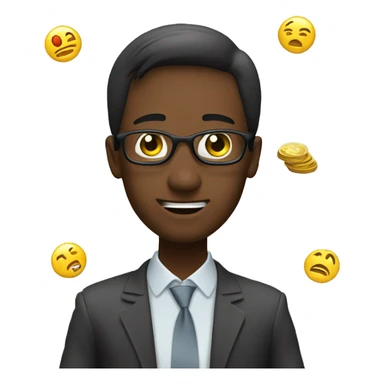 Trader in front of smartphone Forex trading  sticker