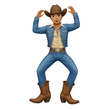 cowboy twerking sticker