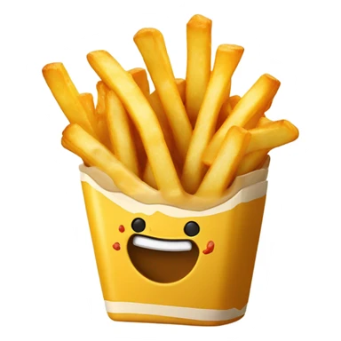 Fries with hot cheese sauce  sticker