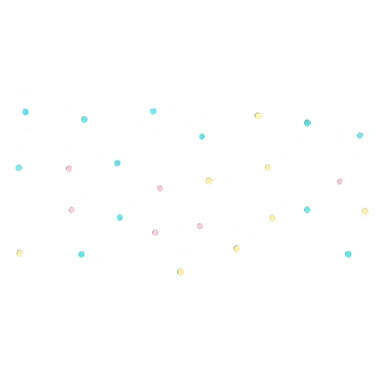 group of three AI-style sparkles arranged together, each sparkle containing a different fabric pattern, clean design sticker