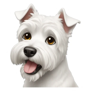White American Stanford Terrier sticker