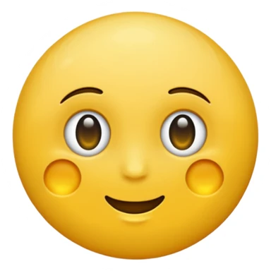 Mond ohne gesicht, gelb sticker